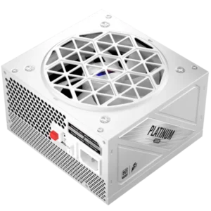 1st Player NGDP 1000W 80 Plus Platinum Certified Full Modular Power Supply ATX 3.1 & PCIe 5.1, All Japanese 105°C Capacitors Eco Mode with 120mm FDB Fan - White