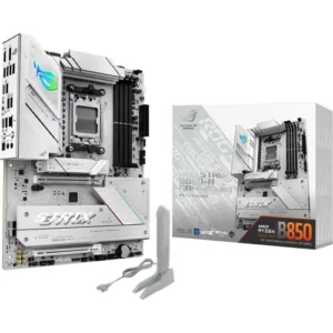 Asus Rog Strix B850-A Gaming WiFi AMD AM5 B850 ATX Motherboard 14+2+2 Power Stages, DDR5 AEMP, 2.5G LAN, WiFi 7 with Q-Antenna, 4X M.2, PCIe® 5.0, USB 20Gbps Type-C, AI Networking II, ASUS AI Advisor