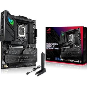 Asus Rog Strix B860-F Gaming Wifi ATX Motherboard, PC Ready with Advanced AI, 16+1+2+1 Power Levels, DDR5 Slots, PCIe 5.0, Four M.2 Slots, WiFi 7, Aura Sync RGB Lighting