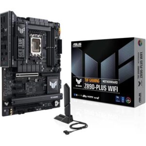 Asus Tuf Gaming Z890-Plus Wifi Z890 LGA 1851 ATX Motherboard, Intel Core Ultra Series 2 Ready, Advanced AI PC-Ready, 16+1+2+1 Stages, DDR5, PCIe 5.0, Thunderbolt 4 Type-C, 4X M.2, Wi-Fi 7, 2.5Gb