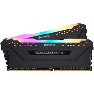 Corsair Vengeance RGB Pro 64GB (2x32GB) DDR4 DRAM 3600MHz C18 Memory Kit - Black