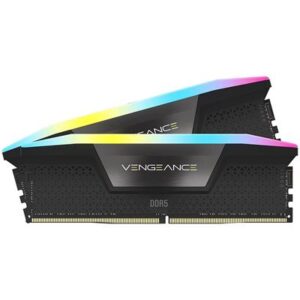 Corsair Vengeance RGB 64GB (2x32GB) 6000MHz C30 DDR5 DRAM Memory Kit - Black