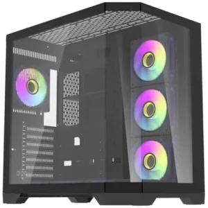 DarkFlash FT418 Pro Mid-Tower ATX Gaming PC Case – Black