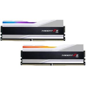 G.Skill Trident Z5 RGB 32GB (2x16GB) 5200MHz C40 DDR5 DRAM Desktop Memory - Metallic Silver