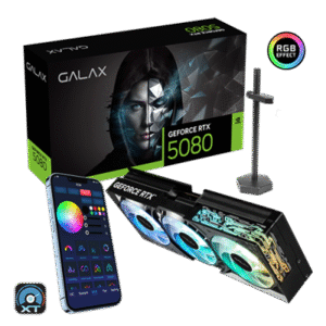 Galax GeForce RTX 5080 1-Click OC DLSS 4 16GB GDDR7 256-bit 30 Gbps PCIe 5.0 Gaming Graphics Card