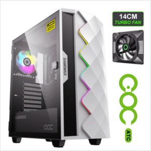 GameMax White Diamond COC ARGB Mid-Tower ATX Case