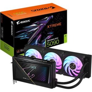 Gigabyte Aorus GeForce RTX 5090 Xtreme Waterforce 32G Graphics Card, WATERFORCE All-in-one Cooling System, 32GB 512-bit GDDR7 Video Card