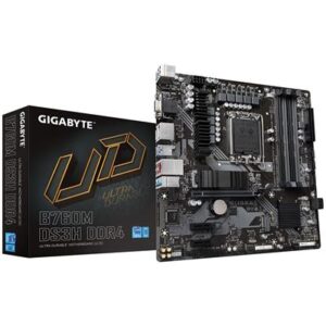 Gigabyte B760M DS3H DDR4 Intel 12/13th Gen microATX Motherboard