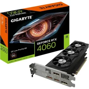 Gigabyte GeForce RTX 4060 OC Low Profile 8G Graphics Card, 3X WINDFORCE Fans, 8GB 128-bit GDDR6 Video Card