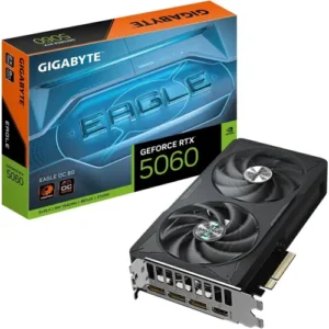 Gigabyte GeForce RTX 5060 Eagle OC 8G Graphics Card, 8GB 128-bit GDDR7, PCIe 5.0, WINDFORCE Cooling System Video Card