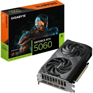 Gigabyte GeForce RTX 5060 Windforce Max OC 8G Graphics Card, 8GB 128-bit GDDR7, PCIe 5.0, WINDFORCE Cooling System Video Card