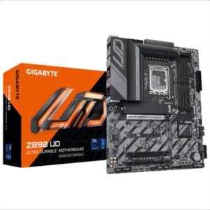 Gigabyte Z890 UD Intel Core Ultra (Series 2) LGA 1851 Motherboard, ATX, DDR5, 3X M.2, PCIe 5.0, Front USB Type-C, 2.5GbE LAN, EZ-Latch