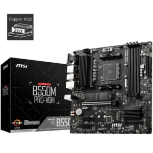 MSI B550M Pro-VDH DDR4 AMD AM4 microATX Motherboard