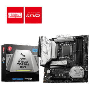 MSI MAG B760M Mortar Wifi DDR5 Intel 12/13/14th Gen microATX Motherboard