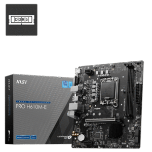 MSI Pro H610M-E DDR5 Intel 12/13th Gen microATX Motherboard