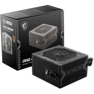 MSI MAG A650BN Gaming Power Supply - 80 Plus Bronze Certified 650W, Compact Size, ATX PSU