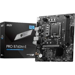 MSI Pro B760M-E DDR5 Intel 12/13/14th Gen microATX Motherboard