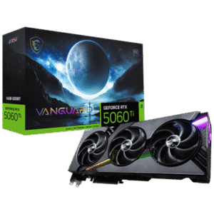 MSI Gaming RTX 5060 Ti 16G Vanguard SOC Graphics Card (16GB GDDR7, 128-bit, Extreme Performance: 2707 MHz, DisplayPort x 3 2.1a, HDMI 2.1b, NVIDIA Blackwell Architecture)