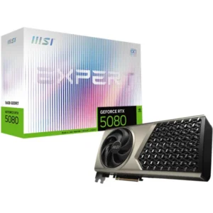 MSI GeForce RTX 5080 16G Expert OC Graphics Card (16GB GDDR7, 256-bit, Extreme Clock 2730 MHz, DisplayPort x 3 2.1a, HDMI 2.1b, NVIDIA Blackwell Architecture)