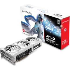 Sapphire Pure AMD Radeon RX 9070 XT Gaming OC Graphics Card with 16GB GDDR6, AMD RDNA 4