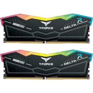 TeamGroup T-Force Delta RGB 32GB (2x16GB) 7600MHz PC5-60800 CL36 DDR5 RAM A-DIE Desktop Memory Module Ram For 600 700 Series Chipset XMP 3.0 Ready, Black