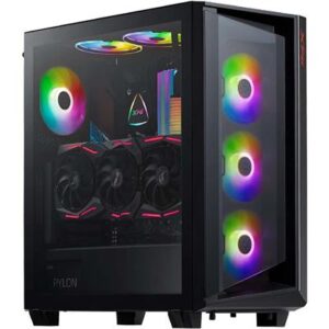 XPG Cruiser ARGB Mid-Tower ATX Gaming Case - Black