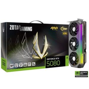 Zotac Gaming GeForce RTX 5080 AMP Extreme Infinity Ultra DLSS 4 16GB GDDR7 256-bit 30 Gbps PCIE 5.0 Gaming Graphics Card, IceStorm 3.0 Advanced Cooling, Spectra 2.0 ARGB Lighting