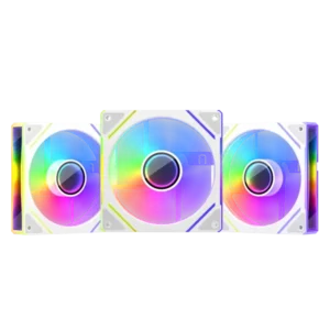 1st Player FC7 ARGB 120mm Case Fan, White, Pack of 3