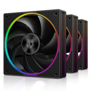 ID-Cooling AF-127-ARGB-K Trio 120mm Case Fan - 3 Pack - Black