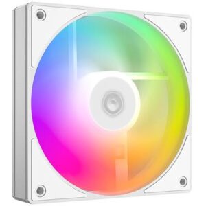 ID-Cooling AS-120-ARGB-W Single 120mm Case Fan, 58CFM, 1.94mmH2O, 27.2dB(A)Max, Female/Male Connector - White