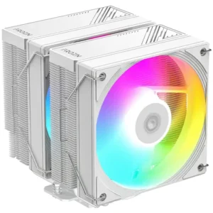 ID-Cooling Frozn A620 Pro SE ARGB Snow Edition Dual-Tower Air CPU Cooler with ARGB Lighting, 6×Heatpipes, Dual 120x120x25mm Quiet Fans, Intel LGA1700/1851/1200/115X; AMD AM4/AM5