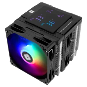 Thermalright Peerless Assassin 120 Digital ARGB Black CPU Air Cooler, Digital Screen Top Cover,6 Heatpipes Computer CPU Cooler, for AM4/AM5,Intel LGA1700/1851/1150/1151/1200